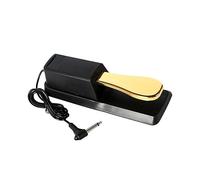 UPKOCH Pedal De Sostenido Para Piano Electrónico y Teclado, Pedal De Sustain Clásico De Aleación Resistente, Compatible Sintetizadores y Pianos Digitales, Color Dorado Elegante