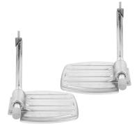 UPKOCH Pedal para Silla de Ruedas de Metal Ligero Diseño Ergonómico y Reposapiés de Plata para Personas Movilidad Reducida Extremidades Inferiores