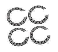 UPKOCH Pegatina Práctico Sonido de Guitarra Orificio de Acústica 4 Negro Pvc Diseño Profesional y Paquete Piezas para Decorar Guitarras Electroacústicas