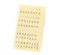 UPKOCH Pegatinas de Escala Kalimba para Piano de Pulgar, 6 Piezas de Papel Amarillo Fáciles de Leer Buen Efecto Visual para Principiantes