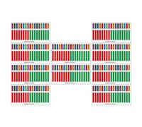 UPKOCH Pegatinas De Kalimba Thumbs Piano 10pc Para Principiantes Notas De Escalas Suministros Musicales Para Principiantes