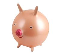 UPKOCH Pelota Saltarina Infantil PVC Grueso con Asas de Orejas de Cerdo Juguete de Rebote para Diseño de Dibujos Animados Color Aleatorio Color Aleatorio