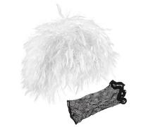 UPKOCH Peluca de Científico para Hombre 2 Piezas Red Peluca Corta Blanca para Disfraz de Laboratorio Cosplay y Fiestas Temáticas de Ciencia Accesorios de Vestuario Excéntricos