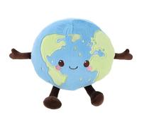 UPKOCH Peluche Redondo Tierra para Almohada de Aprendizaje Espacial Tela de Felpa Suave Decoración Educativa para Aulas y Habitaciones Infantiles Juguete de Planetas Científico