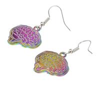 UPKOCH Pendientes de Cerebro Creativos para Mujer en Aleación, Colgantes Delicados Moda para Uso Diario y Estilo Casual,