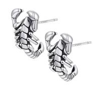 UPKOCH Pendientes de Escorpión Vintage para Hombre, Pendientes de Cobre Diseño Exagerado, Joyas Masculinas para Fiestas y Uso Diario, Estilo Retro, Color Envejecido,