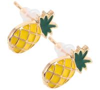 UPKOCH Pendientes de Fruta Realistas para Mujer Diseño Divertido Aleación Accesorios de Oreja que Realzan el Tono de Piel para Verano y Estilo Casual