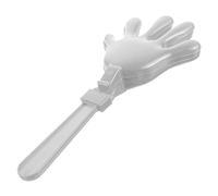 UPKOCH Pequeños Accesorios De Aplausos Pequeño Alegría Pequeña Badajo De Mano Gigante Pequeños Chicos Fabricante De Ruido De Fiesta para El Evento Musical El Plastico Silver