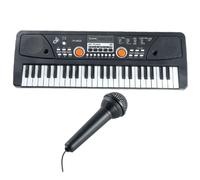 UPKOCH Piano De Teclado Eléctrico Infantil Multifuncional 49 Teclas con Micrófono Juguete Educativo para Niños Desarrollo Musical Adecuado para Aprendizaje Casa De Cumpleaños