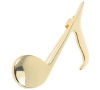 UPKOCH Pin de Solapa Forma de Nota Musical en Aleación de Zinc Dorada, Resistente al Desgaste y Pulida Cuidadosamente, Accesorio Elegante para Hombres y Mujeres Amantes Música