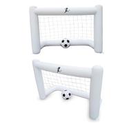 UPKOCH Portería Inflable de Fútbol con Ligera y Portátil para Entrenamiento Aire Incluye Puerta y Balón Blanco