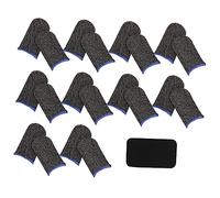 UPKOCH Protector De Dedos Protectores De Pantalla 1 Juego Juego Dedo Cuna Estabilizador Celular Fibra Plateada Protector De Pantalla De Cristal Protector De Pulgar