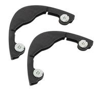 UPKOCH Protectores de Bordes para Patineta 2 Piezas Tiras Anticolisión Flexibles de Plástico Resistente Negro Cubiertas Protectoras para Esquís y Longboard Protección contra Arañazos