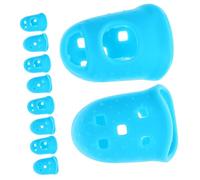 UPKOCH Protectores de Dedos de Silicona Cómodos de Usar No Afectan el Timbre 10 Piezas Talla Xs para Guitarra y Ukelele Ideales para Principiantes