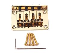 UPKOCH Puente de bajo de Metal Ajustable Ga906 de 4 Cuerdas Estilo Vintage 4 Tornillos