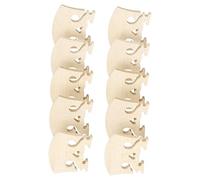 UPKOCH Puente De Violín De Arce Forma De Corazón 10 Unidades, Piezas De Madera Maciza Para Violín Clásico, Accesorios Para Mantenimiento y Reparación De Violines Acústicos