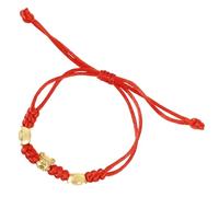 UPKOCH Pulsera Ajustable de Hilo Rojo Trenzado para Mujer y Pulsera de Cuerda Roja Dijes de Rata Amuleto de Buena Suerte para Atraer Prosperidad y Protección