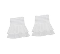 UPKOCH Puños de Encaje Falso y Puños de Manga Falsos Estilo Vintage Diseño de Encaje Transpirable y Desmontable para Mujer, Ideales para Ropa de Vestir para Boda y Lecciones de Historia