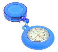 UPKOCH Reloj Bolsillo Enfermera Telescópico Retráctil Portátil con Clip Diseño Duradero y Práctico para Personal Médico Regalo Auxiliar Enfermería Azul