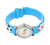 UPKOCH Reloj Infantil Dibujos Animados y Forma de Balón de Fútbol Correa Ajustable Ligera Color Azul Reloj Deportivo Adolescentes Adecuado para Aprender a Leer la Hora