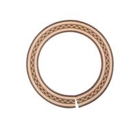 UPKOCH Roseta de Madera para Guitarra Accesorio de Sonido de Orificio Diseño Único Color Marrón Compatible con Guitarras Clásicas
