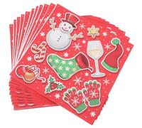 UPKOCH Servilletas Navideñas Desechables Estampado Festivo 20 Unidades por Paquete Papel de Seda Decorativo para Cena y Fiesta de Navidad Servilletas para Decoración de Mesa y Uso