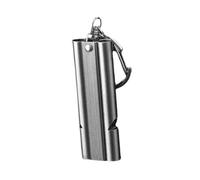 UPKOCH Silbato de Doble Tubo Inoxidable Alta Portátil para Actividades al Aire Árbitros Entrenamiento y