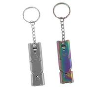 UPKOCH Silbato De Entrenamiento para Perros y Aves Silbato Portátil De Acero Inoxidable Juego De 2 Piezas Tamaño Mini para Exterior Camping y Adiestramiento