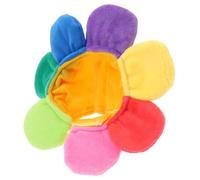 UPKOCH Sombrero para Mascotas Diseño de Girasol Suave, Gorra Decorativa para Gato y Cachorro, Accesorio para Disfraz de Fiesta y Cumpleaños, Talla Única, Color Amarillo Vibrante