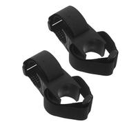 UPKOCH Soporte Ajustable para Luz de Bicicleta 2 Piezas, Abrazadera Negra Resistente Intemperie para Manillar, Compatible Luces LED Delanteras, Adecuado para Ciclismo y