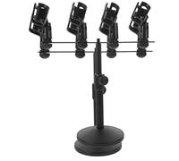 UPKOCH Soporte de micrófono de mesa: soporte de micrófono de escritorio para entrevistas en la mesa. Ideal para podcasts, chats en línea, conferencias, charlas y reuniones.
