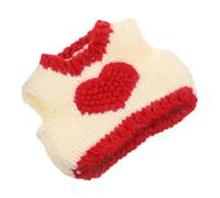 UPKOCH Suéter De Corazón De Ardilla para Mascotas Ropa Cálida De Invierno para Conejos y Hámsteres Accesorios Día De San Valentín