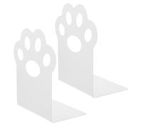 UPKOCH Sujetalibros Soporte Firme y Elegante de Metal Diseño de Garra de Gato, Organizador de Libros Decorativo para Mesa para Oficina y Área de Lectura