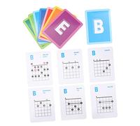 UPKOCH Tabla De Acordes De Guitarra De 49 Piezas Para Principiantes, Póster Plegable De Guitarra Acústica y Eléctrica Papel Recubierto Resistente, Guía Práctica Para Aprendizaje y Entrenamiento