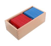 UPKOCH Tablero de Alfabeto Montessori de Madera para Niños con Letras de Lija en Rojo y Azul, Material Educativo para Aprendizaje Creativo en Educación Infantil y Hogar