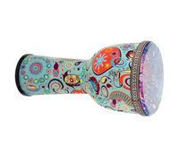 UPKOCH Tambor Africano Djembé para Principiantes, Portátil y Resistente, Hecho de Pvc Diseño Único, Adecuado para Niños y Adultos en Música de Percusión Estilo Aleatorio