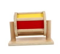 UPKOCH Tambor de Madera para Juguete Educativo Duradero y Portátil Herramienta Didáctica para Coordinación Mano-Ojo y Desarrollo Motor para Actividades al Aire y Guarderías