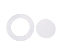 UPKOCH Tapa Redonda de Acceso Adhesiva para Tuberías, Panel ABS Blanco | Montaje sin Perforación, Oculta Aberturas y Bordes, para Baño, Techo de Aluminio y Drywall