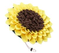 UPKOCH Tapete para Olfatear Perros Diseño de Girasol en Tela de Fieltro, Esterilla para Alimentación Lenta y Entrenamiento de Búsqueda para Perros Amarillos