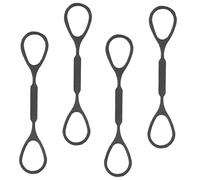 UPKOCH Tapones de Silicona para Trompeta Negro, Resistente al Tirón y Fácil de Llevar, 4 Piezas para Práctica y Competición