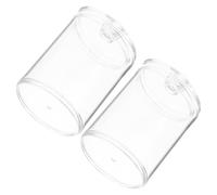 UPKOCH Tarros de Acrílico Transparentes y Diseño Compacto Set de 2 para Almacenamiento Buen Sellado Ideales para Organización del Baño Hogar