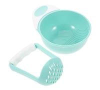 UPKOCH Tazón Masher Para Bebés Triturador Manual De Alimentos Para Juego De Procesador De Comida Complementaria Utensilio De Cocina Antideslizante y De Limpiar