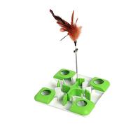 UPKOCH Teaser de Gato Interesante Accesorios para Gatos Gatito Juguetes Interior comedero para Gatos Caza Suministro de Gatos Teaser Interactivo de Gatos Abdominales Green