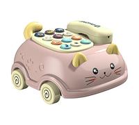 UPKOCH Teléfono De Juguete Infantil con Voz Teléfono Educativo para Niño Niña Juguete para Desarrollo del Lenguaje y Audición Sin para Niño Niña Pequeños