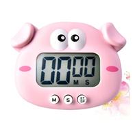 UPKOCH Temporizador Electrónico Multifuncional de Cocina en Plástico Diseño de Cerdito Rosa para Controlar en Trabajo y Hornear