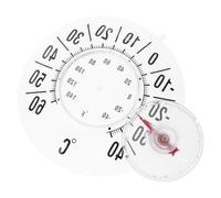 UPKOCH Termómetro Analógico de Ventana con Ventosa, Alta Precisión, Transparente, para Interior y Exterior, Adecuado para Habitación de Ñiño y Jardín, Medidor Ambiental Portátil