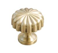 UPKOCH Tirador de Latón Dorado para Cajones y Armarios Fácil de Instalar Diseño Único Adecuado para Decoración de Muebles en Cocina o Sala