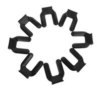UPKOCH Topes de Rueda para Sillas de Oficina Negro, 8 Piezas, de Plástico, Antideslizantes y Fáciles de Instalar para Proteger Suelos en Espacios de Trabajo