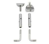 UPKOCH Tornillos para Barbilla de Violín de Larga Duración Garantizada 2 Piezas de Latón Plateado de Alta Resistencia para Jugadores de Violín Y Viola