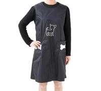 UPKOCH Uniforme de Tienda de Mascotas de Nailon Negro, Talla M | Ropa para Baño en Tienda, Cómoda y Práctica, y Protectora para Gatos y Perros